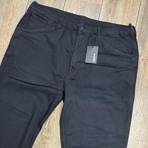 Buck Mason Brushback Twill Field Pant Black NEW Men Size 38x32